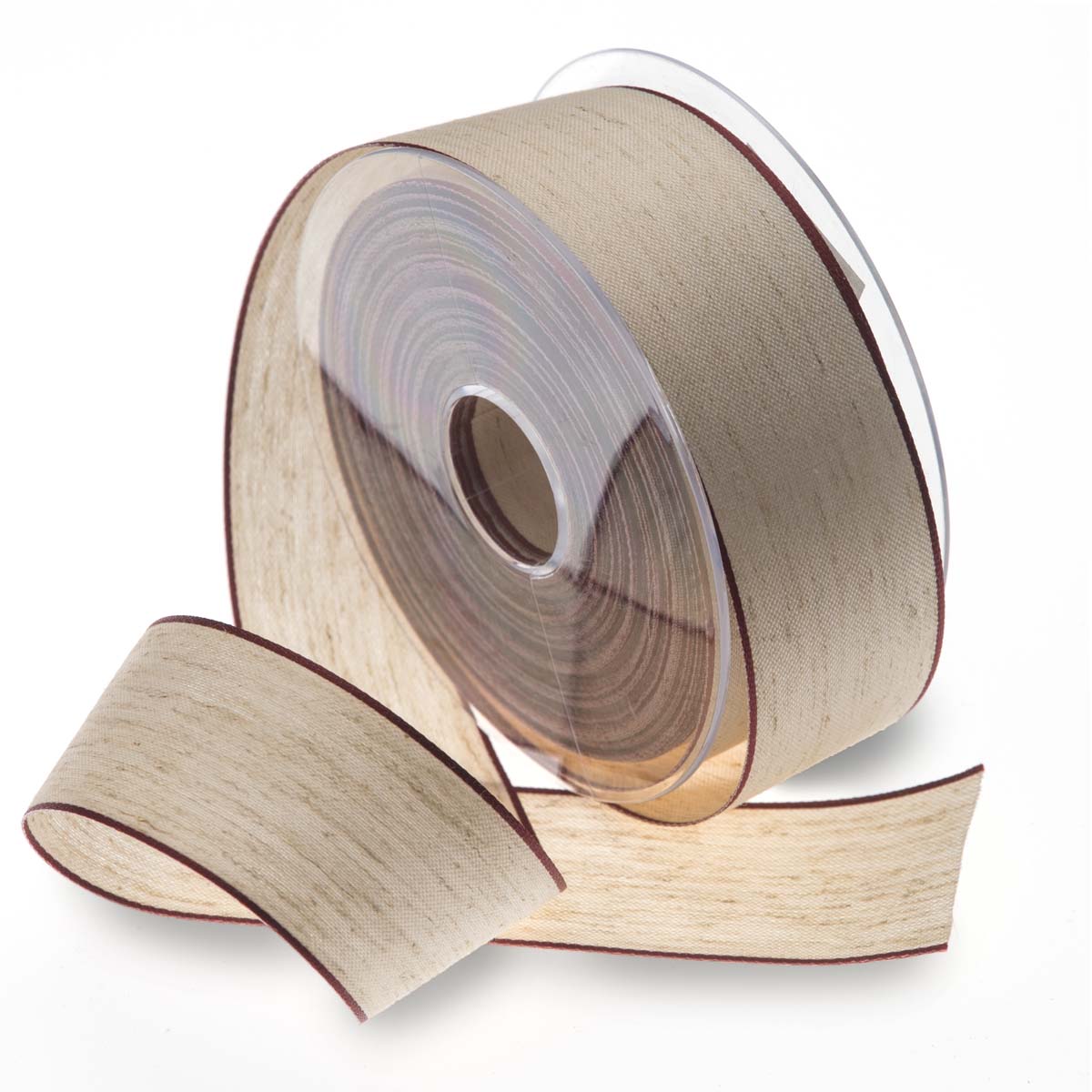 Pack of 18 reels Ribbon ZOE sand-brown