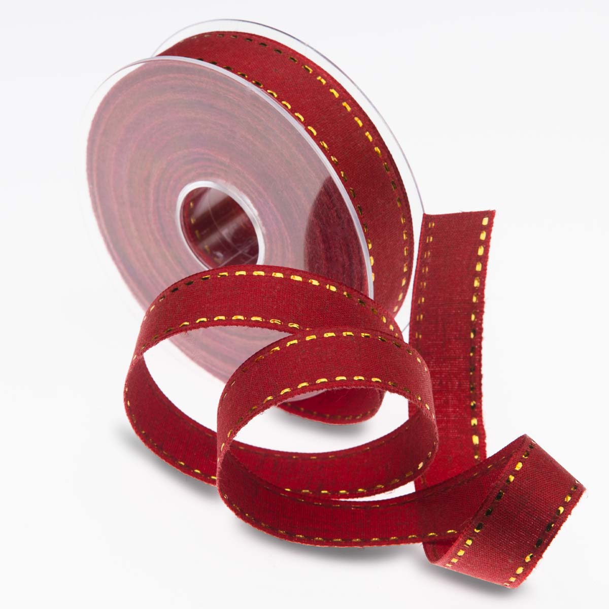 Pack of 12 reels Ribbon couture Red-Gold